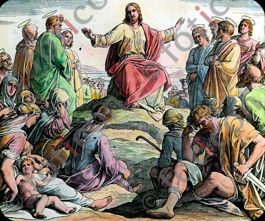 Die Bergpredigt | The Sermon - Foto foticon-simon-043-021.jpg | foticon.de - Bilddatenbank für Motive aus Geschichte und Kultur